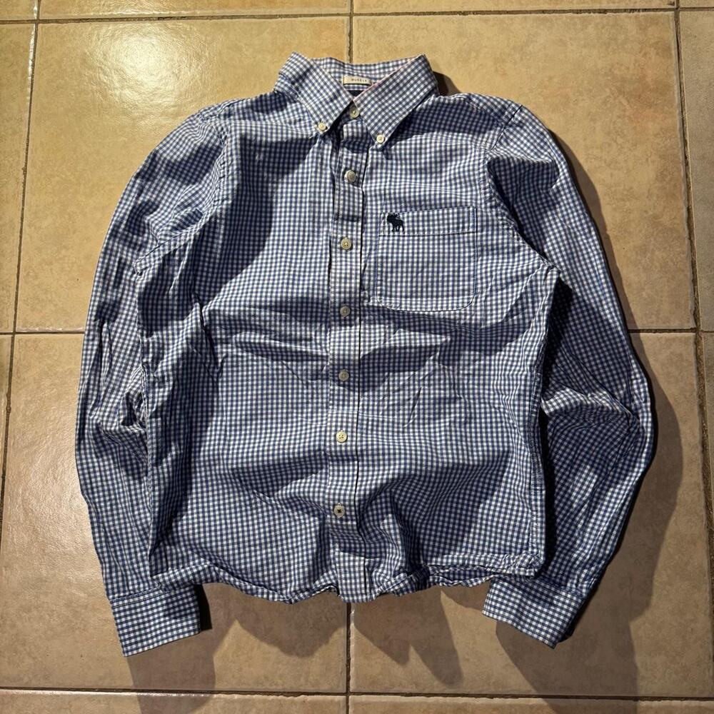 Vintage y2k abercrombie fitch plaid button up shirt Size M in mens